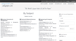 Desktop Screenshot of call4paper.com